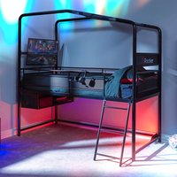 X Rocker Contra Mid Sleeper Gaming Bed - Black