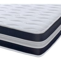The Cooltouch Core B3D 22cm Deep Black and White Border Hybrid Spring Mattress - Black & White / PolyesterPolypropylene / Double / Springs, Insulator
