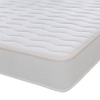 Cooltouch Essentials Wave 18cm Deep White Border Quilted Hybrid Spring Mattress - White / King