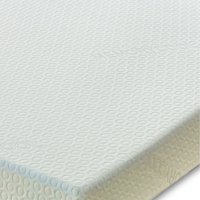 15cm Deep Harmony 2 Layer Essential Eco Foam and Cool Blue Memory Foam Mattress - White / Single / Medium firm