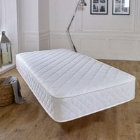 Cooltouch Essentials White Diamond 18cm Deep Value Spring Mattress - White / Junior