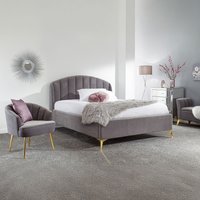 Pettine End Lift Ottoman Bed - Grey / Double