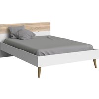 Oslo Euro Bed - White and Oak / Double