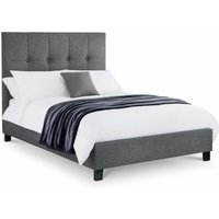 Sorrento High Headboard Bed Frame - Grey / King