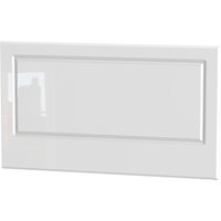 Balmoral White Gloss Headboard - White Gloss / Single