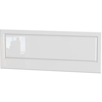 Balmoral White Gloss Headboard - White Gloss / Double