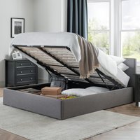 Rialto Lift Up Storage Bed Frame - Grey / Double