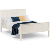 DISCON Maine White Bed Frame  - White / King