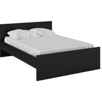Columbia Double Bed  Black Matt | Bed Sava