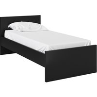 Columbia Single Bed  Black Matt | Bed Sava