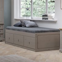 Corona Cabin Bed With Drawers  Grey  Single | Bed Sava