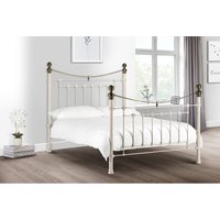 Victoria Bed Frame - White / Double