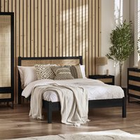 Padstow Bed - Black / Double