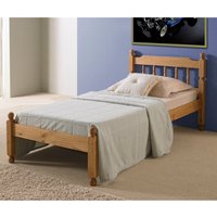 Colonial Spindle Pine Wooden Bed frame  Brown  Single | Bed Sava