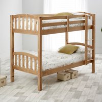 Mya Pine Wooden Single Bunk Bed  - Pine / Frame Only