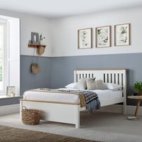 Chester White Wooden Storage Bed  White  Single  No Drawers | Bed Sava