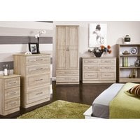 Dorset Ready Assembled 4 Drawer Bed Box - Bardolino Oak