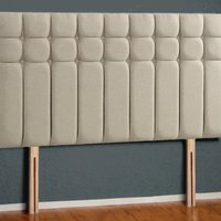 Amalfi Strutted Upholstered 3FT Headboard  Neutral | Bed Sava