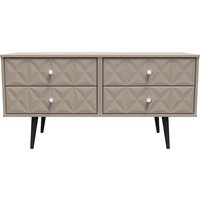 Pixel Ready Assembled 4 Drawer Bed Box - Mushroom