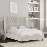 Manhattan Double Floor Standing Chesterfield Headboard - Beige