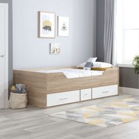 White Single Cabin Bed Birlea Camden Oak Teens Childrens Frame - White