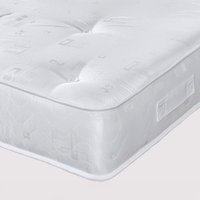 The Geo Wave Superior 22cm Deep Dual Sided Tufted Foam Free Spring Mattress - Silver Geometric Design / Junior