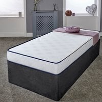 Black and White Flattop Budget Mattress - White & Black / Small Single