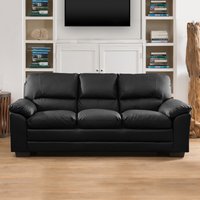 Genoa 3 Seat Sofabed - Black