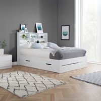 Alfie Double Storage Bed - White