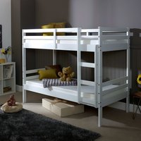 Durham Wooden Bunk Bed frame - White / Small Single