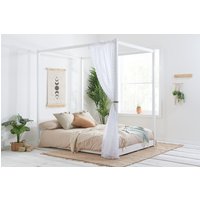 Darwin Four Poster Double Bed - White