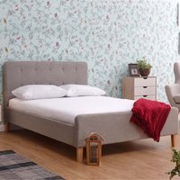 Ashbourne Bedframe - Light Grey / Double