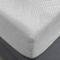 19cm Deep Comfort Memory Foam Mattress - White / 122cm / Small Double