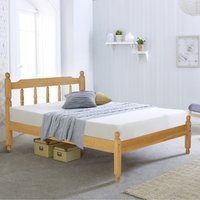 Colonial Spindle Pine Wooden Bed frame  Brown  Small Double | Bed Sava