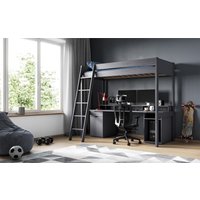 Tera Gaming High Sleeper Bed Grey - Grey