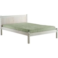 Birlea Rio Bed White Wash - White / Small Double