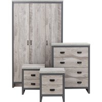 Boston 4 Piece Bedroom Set - Grey