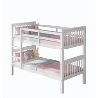 Oliver Wooden Bunk Bed  - White