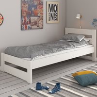 Tera Single Bed White - White