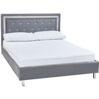 Crystalle Bed - Grey