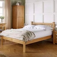 Birlea Woburn Bed Oak Veneers - Brown / Double