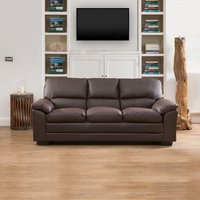 Genoa 3 Seat Sofabed - Brown