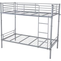 Strong And Durable Torquay Metal Bunk Bed  - silver / 40kg