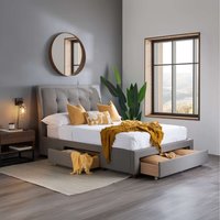 Birlea Shelby Bed - Grey / King