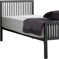 Boston Modern Metal Bed Frame - Black / Small Single