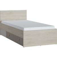 Denim Bed - Light Walnut / Single