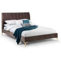 Deco Velvet Bed - Brown / Double