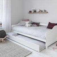 Day Guest Bed With Underbed Trundle  - White / Mattresses included
