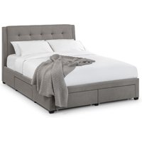 Fullerton Bed With 4 Drawers - Grey / Double