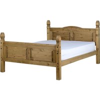 Corona Bed High Foot End  Brown  King | Bed Sava